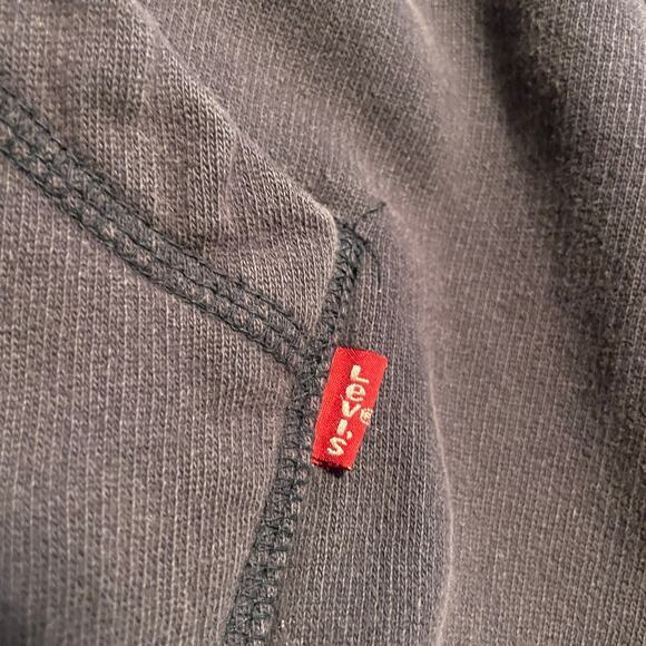 Vintage Levi's Levi Strauss Spellout Embroidered Hoodie Sweatshirt XL 90s Y2K - Picture 4 of 14